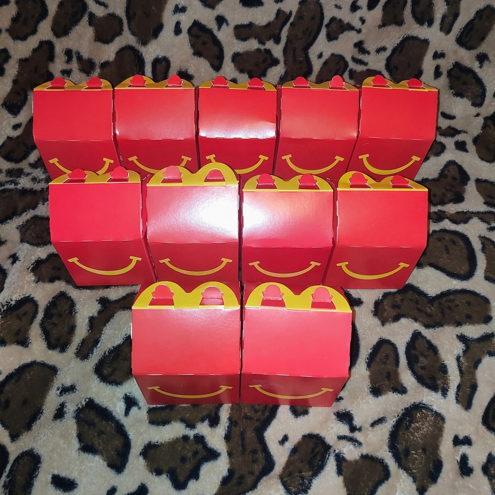 McDonald's Red and Yellow Happy Meal Boxes - Lot of 11